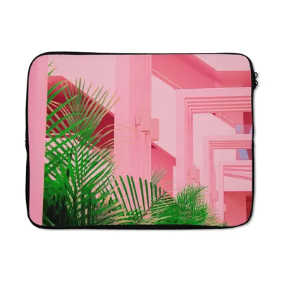 Produktbild von MuchoWow® Laptop Hülle 17 Zoll Laptoptasche Sommer - Pflanzen - Garten - Zipper - Schutzabdeckung