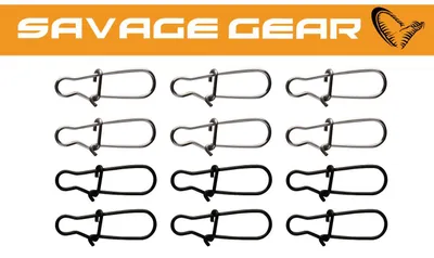 Produktbild von Savage Gear Needle Snap Gr. L - 12 Snaps