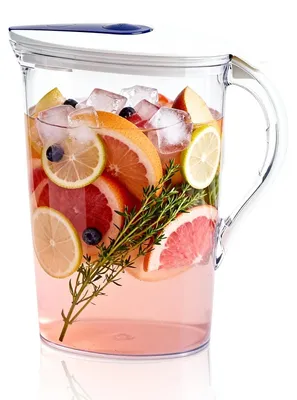 Kunststoff-Karaffe 2,1 l mit Deckel, transparent, BPA-frei