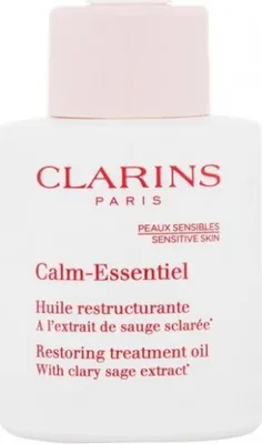 Zdjęcie produktu dla Clarins Calm-Essentiel, 30 ml, Kobiety, Skóra uniwersalna, Nawilżający, Odżywiający, Ochrona, Kojąca, Buteleczka z kroplomierzem, CAMELLIA OLEIFERA SEED OIL. COCO-CAPRYLATE/CAPRATE. CAPRYLIC/CAPRIC TRIGLYCERIDE. SQUALANE. PRUNUS...