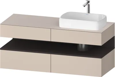 Produktbild von DURAVIT QA4766080910010 QAT KWTU WH Eck 1400x550x600 Tp. Mt.