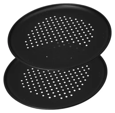 Image de Lot de 2 plaques à pizza à fond perforé 32 cm Zenker Spécial Countries