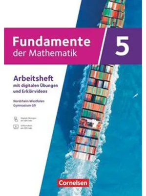 Zdjęcie produktu dla Fundamente der Mathematik 5. Schuljahr - Nordrhein-Westfalen - Arbeitsheft zum Schulbuch mit Erklärfilmen und digitalen Übungen