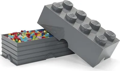 Produktbild von LEGO® Storage Box 8 - ciemnoszary