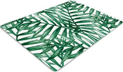 Produktbild von Stuhlunterlage Bürostuhlunterlage 120 cm x 90 cm Bodenmatte Bürostuhlunterlage - Tropische Blätter