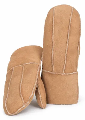 Produktbild von Harrys-Collection Damen Handschuhe Fäustlinge Lammfell 3 Farben