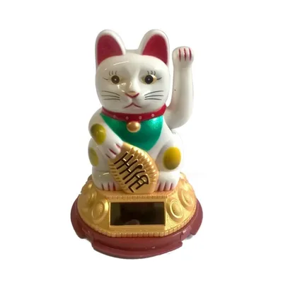 Produktbild von Kopie von Solar-Winkekatze weiß #1