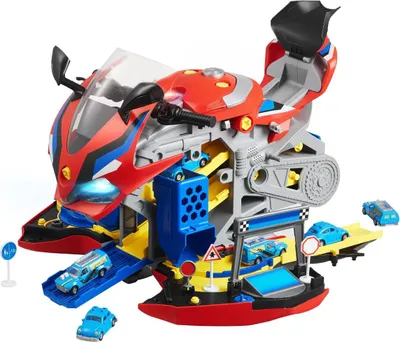 Produktbild von Motorrad-Motor-Spielzeug, 25 Teile, Motorrad-Mechaniker-Spielzeug mit abnehmbaren Teilen, Lichtern und Geräuschen, simuliertes Fahren und Rennstreckenrennen, Mechaniker-Werkzeugset für Kinder ab 3 Jahren, rot
