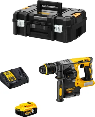 Produktbild von Kombihammer DeWALT DCH274P1T (1 x 5,0 Ah + DCB115 + TSTAK II)