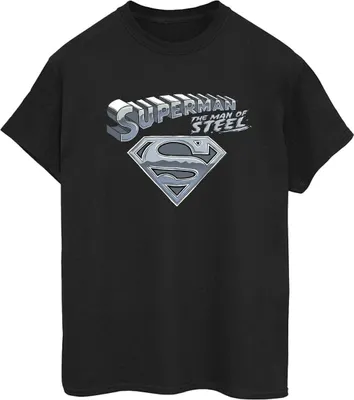 Produktbild von DC Comics - "The Man Of Steel" T-Shirt für Damen BI43877 (L) (Schwarz)