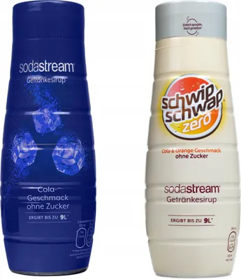 Zdjęcie produktu dla Syrop do SodaStream Cola bez cukru 440ml + Schwip Schwap Bez Cukru 440 ml