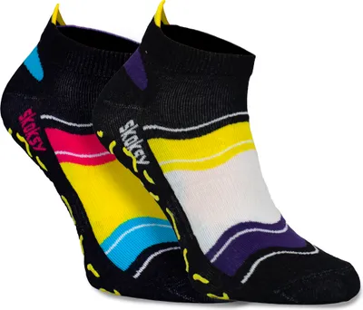 Produktbild von ZOOKSY - Rutschfest Yoga-Socken aus Baumwolle SET (2-8 Paar) I Füßlinge für Damen und Herren I Ideal für Yoga, Pilates, Fitness I Stopper Tanzsocken I Non-Slip Socks (C1+C2)