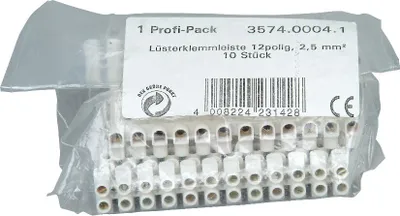 Produktbild von Kopp 2x 5x 10x Lüsterklemmen 2,5-4-6-10-16 mm² Verbindungs- Nullleiter-klemmen 10x 12Pole 0,5-4mm²