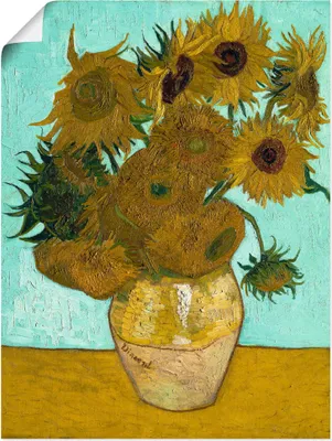 Produktbild von ARTland Poster Vase mit Sonnenblumen. 1888 Größe: 45x60 cm