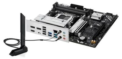 Produktbild von ASUS PRIME B850M-A WIFI, AMD, Sockel AM5, AMD Ryzen 7000 Series, AMD Ryzen 8000 Series, AMD Ryzen 9000 Series, DDR5-SDRAM, 256 GB, DIMM