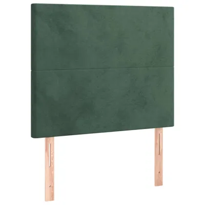 Produktbild von Kopfteil Dunkelgrün 80x5x118/128 cm Samt