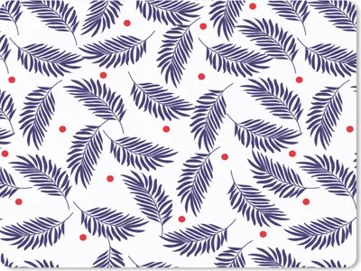 Produktbild von MuchoWow® Mauspad Mousepad Tropisch - Blätter - Muster - Polka dots 40x30 cm - Mousepads - Maus Mat - Pad - Mausunterlage - Anti Rutsch