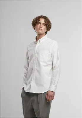 Immagine prodotto di Camicia da uomo Urban Classics Button Up Oxford Shirt bianca - 4XL