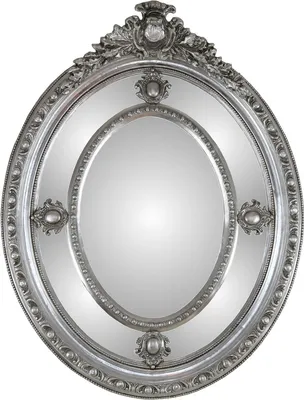 Produktbild von Casa Padrino Barock Spiegel Silber 100 x H. 135 cm - Edel & Prunkvoll - Massivholz