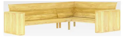 Produktbild von Eckbank für den Garten, 239 cm, aus imprägniertem Kiefernholz