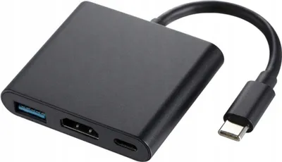 Produktbild von rozbočovač 3 v 1 Type-C na 4K HDMI / USB 3.0 / PD 87W adaptér pro MacBook / notebook s Windows