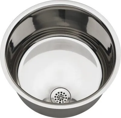 Franke hochglanzpoliertes Rundbecken aus Chromnickelstahl BR300OU Franke GmbH  BR300OU