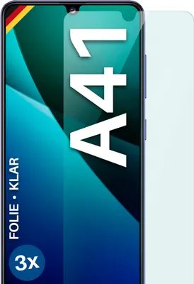 Produktbild von moex® 3x Schutzfolie kompatibel mit Samsung Galaxy A41 - Displayschutzfolie dünn Folie, Klar