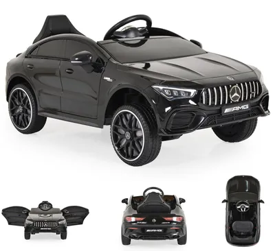 Produktbild von Moni Kinder Elektroauto Mercedes-AMG CLA 45 Bluetooth Fernbedienung vier Motoren schwarz