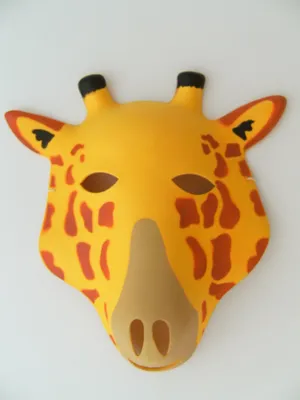 Produktbild von Maske Giraffe f. Kindergeburtstag Karneval Fasching Tier Zootiere Masken Theater
