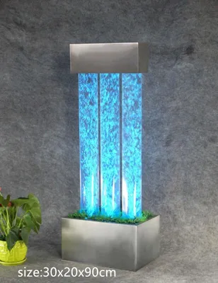 Obrázek produktu pro Vodní sloupec Vodní stěna Fontána Led osvětlení Vodní prvek Vodní sloupec Sloupy