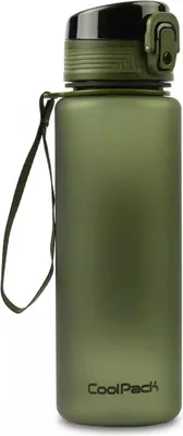 Zdjęcie produktu dla Brisk Ekologiczny Bidon 600ml Oliwkowy - stylowy towarzysz ekologicznych przygód