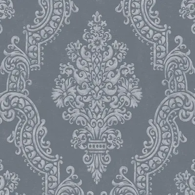 Productafbeelding van Profhome 397657-GU Barok behang ornamenten glanzend antraciet grijs 5,33 m2