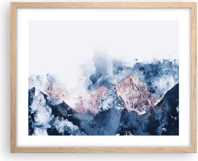 Produktbild von Gerahmtes Poster - Rahmen in heller Eiche - Abstraktion modern - 50x40 cm - Wand Bild - Wanddeko - Wandbilder - Wandposter - Bilderrahmen - Bilder - Kunstdruck - Wandbild - P2NAA50x40-3886