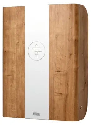 Produktbild von Wickeltisch Toledo Eiche/klappbar platzsparend, Wandwickeltisch inkl. grauer Wickelunterlage, Wandwickelregal für öffentl. & priv. Bereich, Wickelstation aus Formholz (Eiche Weiß)