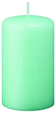 Produktbild von Flachkopf-Stumpenkerzen Türkis 100 x Ø 50 mm, 4 Stück