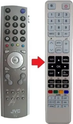 Produktbild von Ersatz Fernbedienung passend für JVC RM-C1811H