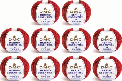 Zdjęcie produktu dla 10 motków przędzy DMC Merino Essentiel Tweed – przędza typu Aran (kolor 906)