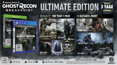Produktbild von Ubisoft Tom Clancy's Ghost Recon : Breakpoint - Edition Ultimate, Xbox One, Multiplayer-Modus, M (Reif), Physische Medien