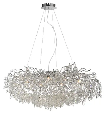 Zdjęcie produktu dla Żyrandol RICICLE chromowany 13xG9x40W kryształ wym:200x120x50cm IP20 Paul Neuhaus
