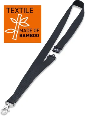 Obrázok produktu pre Šnúrka na krk, s karabínou, DURABLE "ECO", čierna