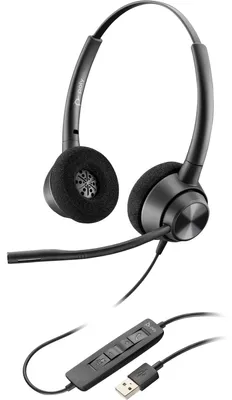 Produktbild von HP Poly EncorePro 320 USB-A Stereo-Headset On-Ear Schwarz