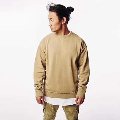 Obrázok produktu pre Urban Classics - Oversized Pulóver s otvoreným okrajom teplý pieskový - S