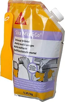 Produktbild von Sika Mix&Go Reparaturmörtel Grau 1,25kg gebrauchsfertig