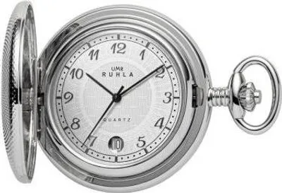 Obrázok produktu pre Vreckové hodinky UMR RUHLA TU-8835, quartz, puzdro z nehrdzavejúcej ocele, strieborné, pružinový kryt