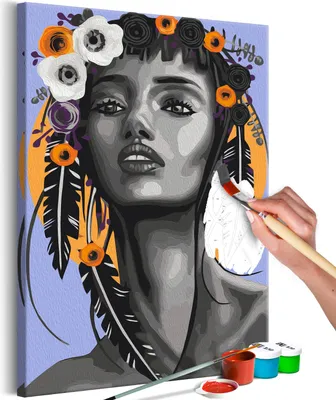 Produktbild von Vlies Malen nach Zahlen - Aureole 40x60 cm Menschen n-A-1631-d-a