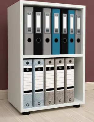 Produktbild von VCM Holzregal stehend | platzsparender Aktenschrank | Maße ca. H. 74 x B. 49 x T. 32 cm | Elegantes Regal | Büroregal – Ulas 2f