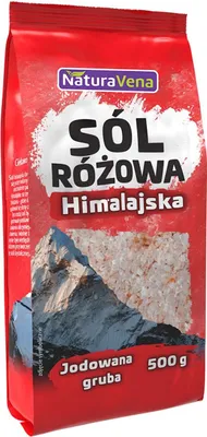 Produktbild von Rosa Salz, grob gemahlen, jodiert, 500 g – NATURAVENA