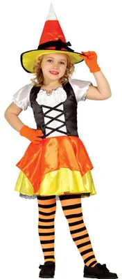 Produktbild von Süßes Hexenkostüm für Kinder, Gr. 98-134, Größe:128/134