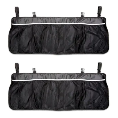 Produktbild von 2er Set Rücksitz Organizer 99x35,5cm Auto KFZ Aufbewahrungstasche Rücksitztasche Schwarz Autositz Tasche Kinder Spielzeugtasche