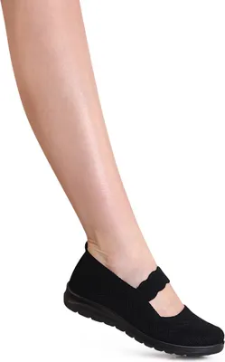 Produktbild von topschuhe24 3081 Damen Halbschuhe Sportliche Keilabsatz Ballerina, Farbe:Schwarz, Größe:39 EU